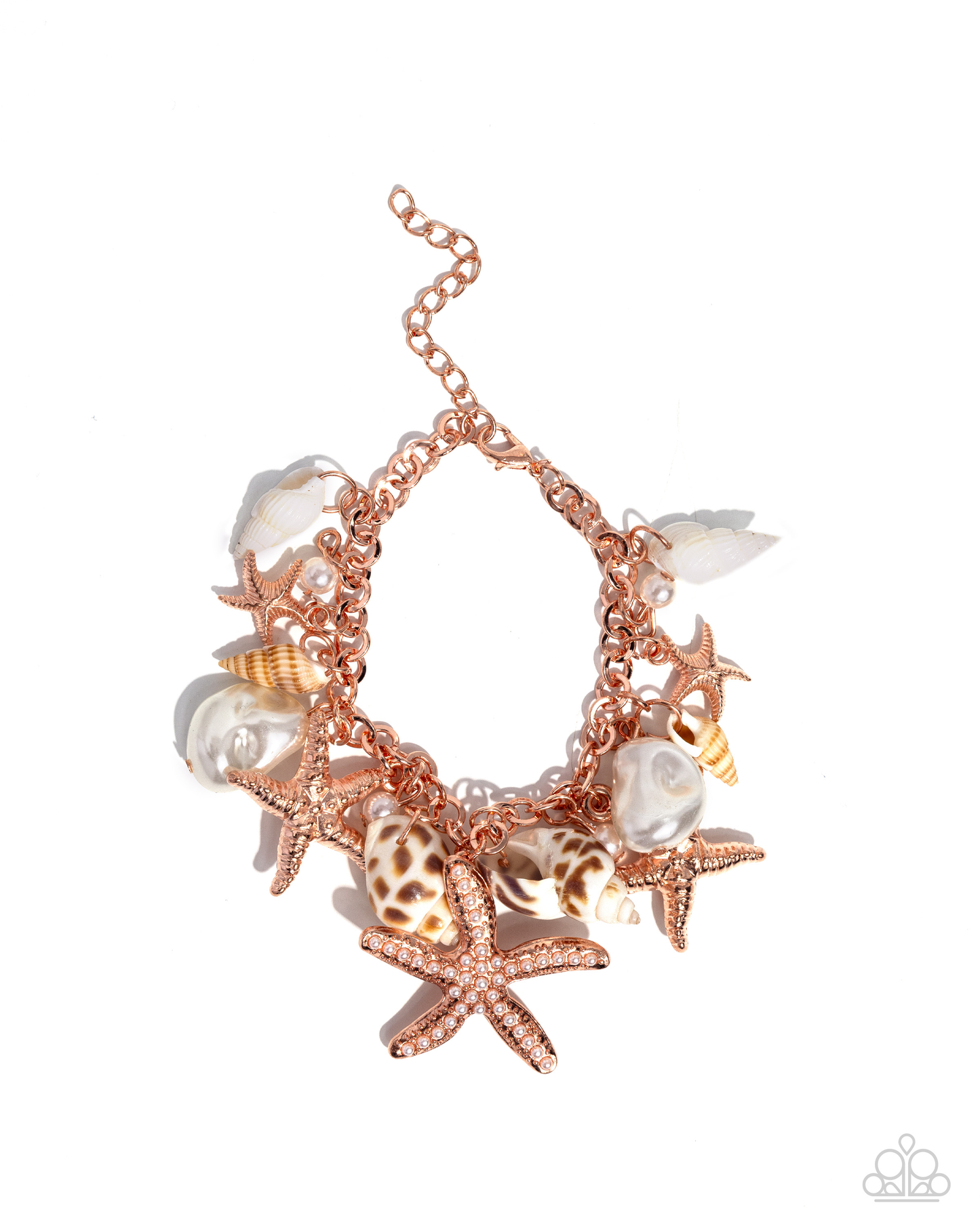 Seashell Shanty - Copper - Paparazzi Necklace and Seashell Song - Copper Paparazzi Bracelet