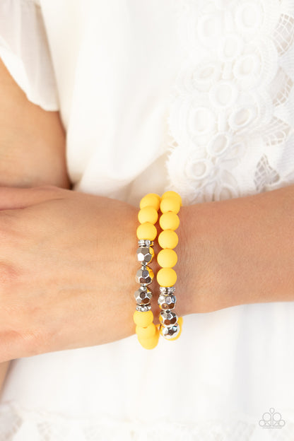 Summer Splash Yellow Necklace and Dip and Dive Yellow Bracelet