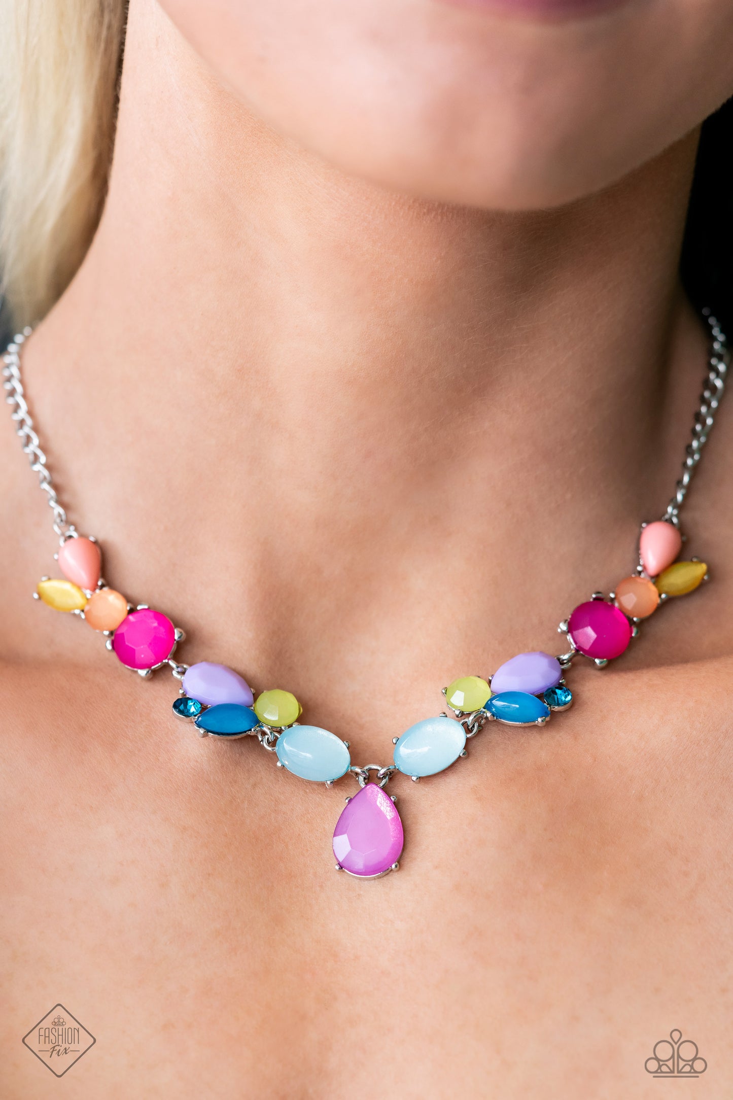 Puzzled Production - Multi Necklace, Elaborate Exhibition Multi Ring and Mystifying Matinee Multi Earrings (3-Piece Set)(2023 Glimpses of Malibu)