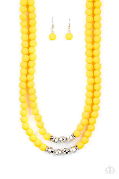 Summer Splash Yellow Necklace and Dip and Dive Yellow Bracelet