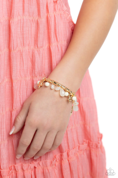 Surfer Serenade - Gold- Necklace and Sufur Shanty Paparazzi Bracelet