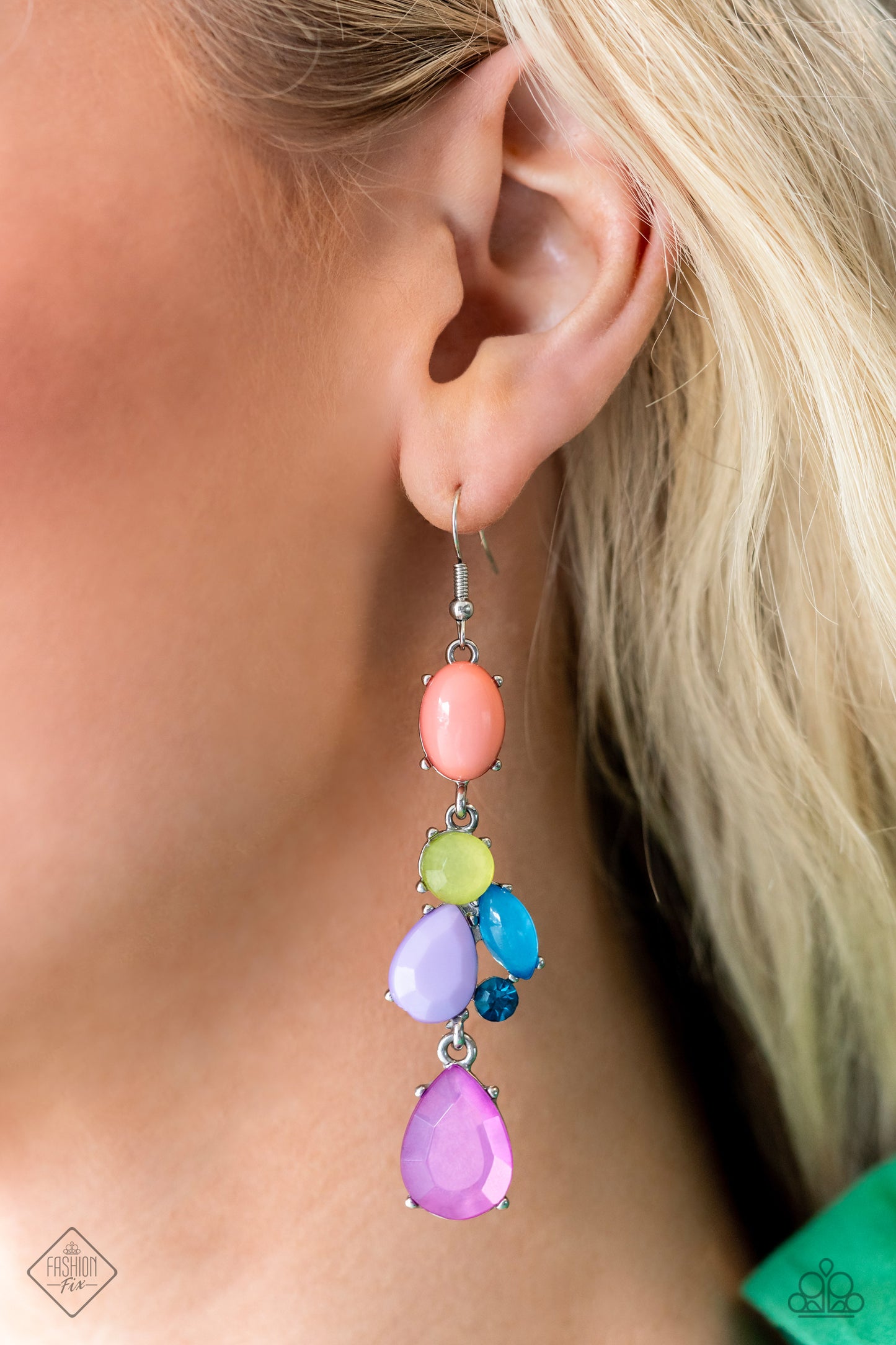Puzzled Production - Multi Necklace, Elaborate Exhibition Multi Ring and Mystifying Matinee Multi Earrings (3-Piece Set)(2023 Glimpses of Malibu)