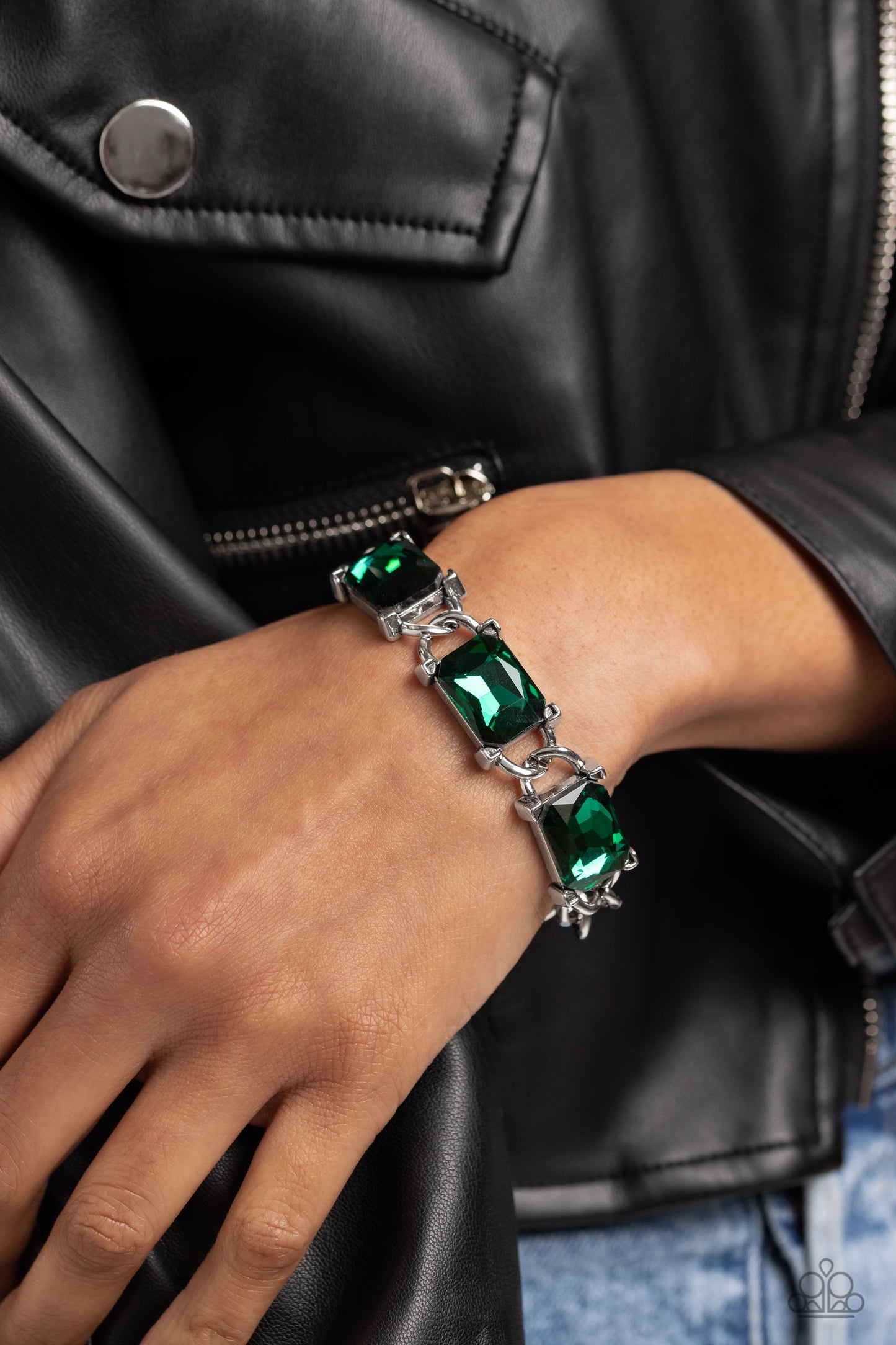 Radiating Review - Green Paparazzi Necklace and Dazzling Debut Green Bracelet