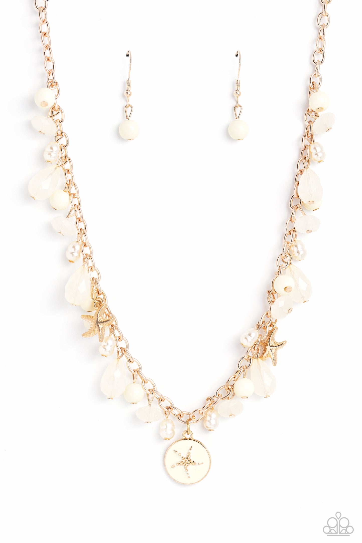 Surfer Serenade - Gold- Necklace and Sufur Shanty Paparazzi Bracelet