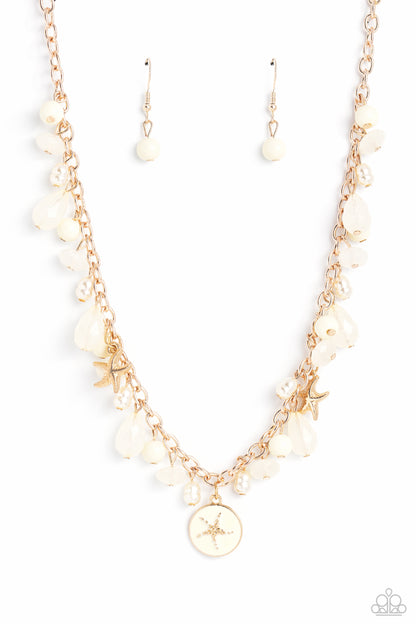 Surfer Serenade - Gold- Necklace and Sufur Shanty Paparazzi Bracelet