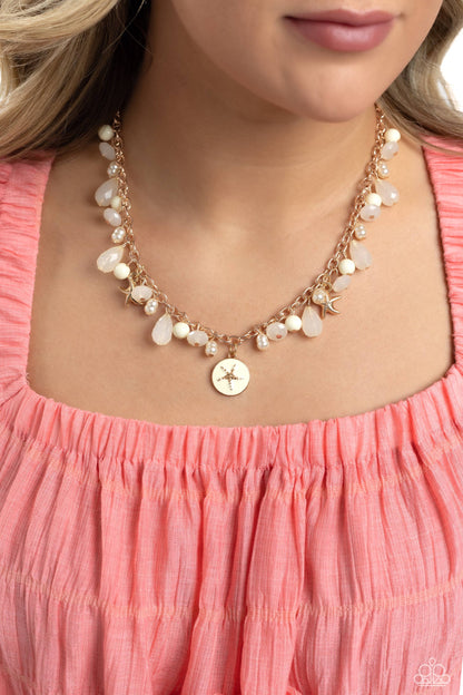 Surfer Serenade - Gold- Necklace and Sufur Shanty Paparazzi Bracelet