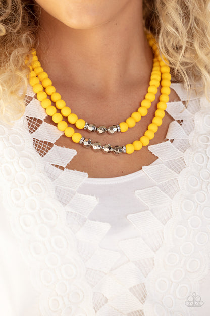 Summer Splash Yellow Necklace and Dip and Dive Yellow Bracelet