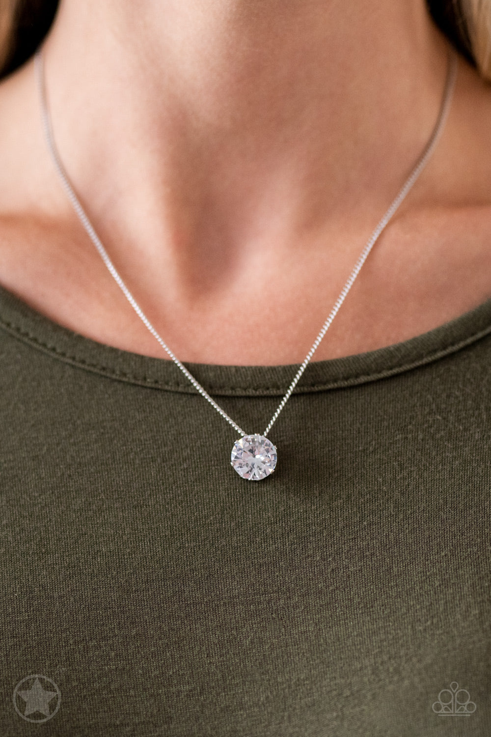What A Gem - White - Paparazzi Necklace