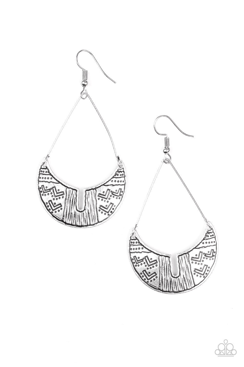 Trading Trending - Silver Fish Hook Earrings