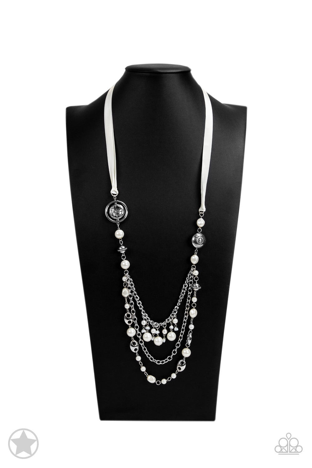 All The Trimmings - Ivory - Paparazzi Necklace