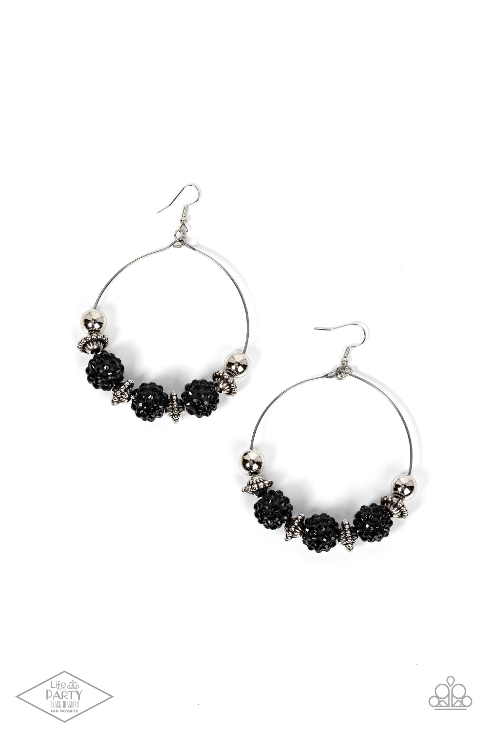 I Can Take a Compliment - Black - Paparazzi Earrings