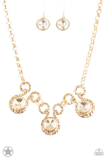Hypnotized - Gold - Paparazzi Necklace (Blockbuster)