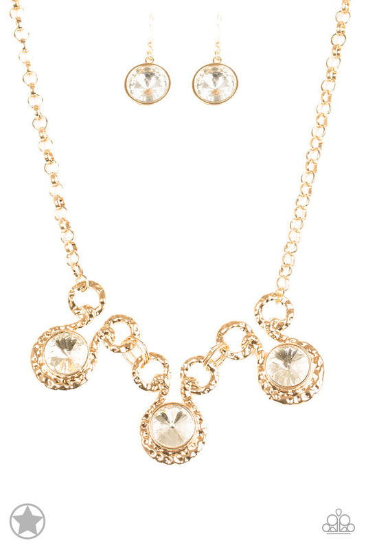 Hypnotized - Gold - Paparazzi Necklace (Blockbuster)
