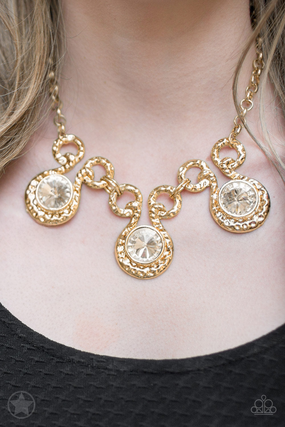 Hypnotized - Gold - Paparazzi Necklace (Blockbuster)