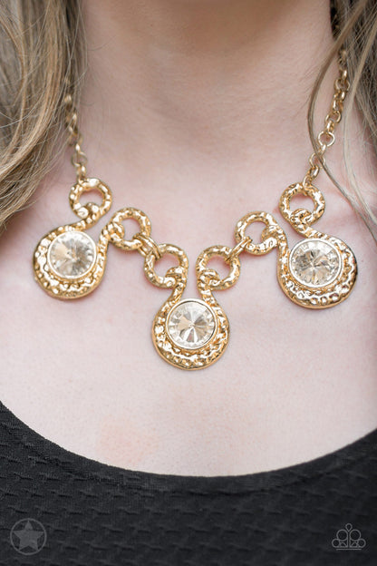 Hypnotized - Gold - Paparazzi Necklace (Blockbuster)