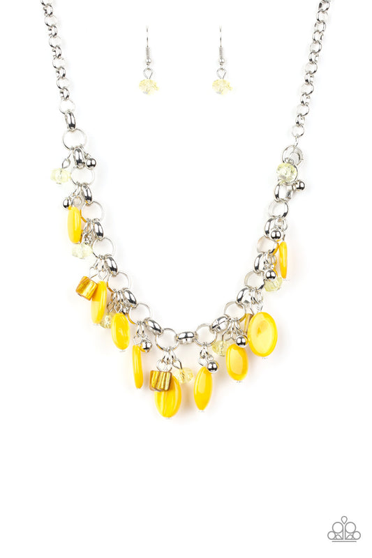 I Want To Sea The World - Yellow - Paparazzi Necklace