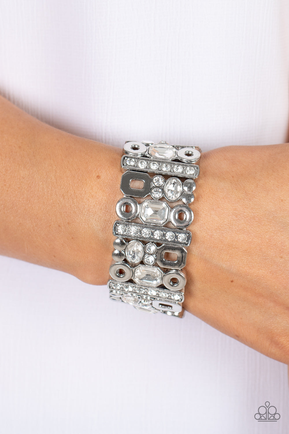 Dynamically Diverse - White - Paparazzi Bracelet