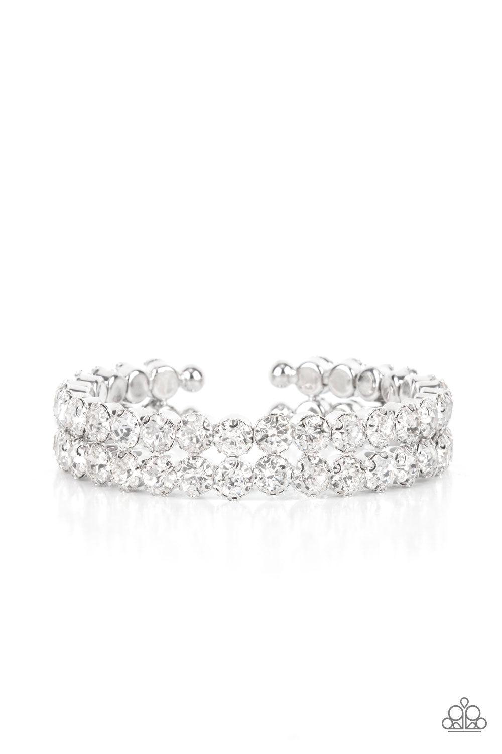 Megawatt Majesty - White - Paparazzi Bracelet (December 2021 LOP)