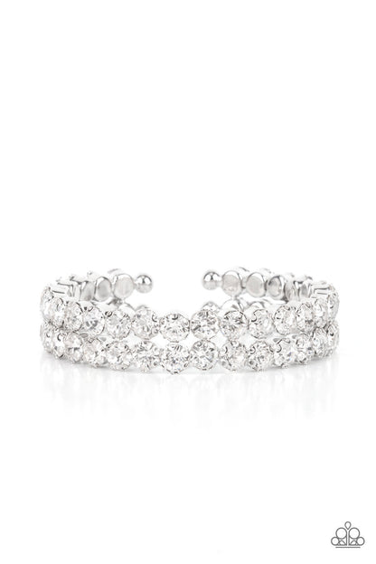 Megawatt Majesty - White - Paparazzi Bracelet (December 2021 LOP)