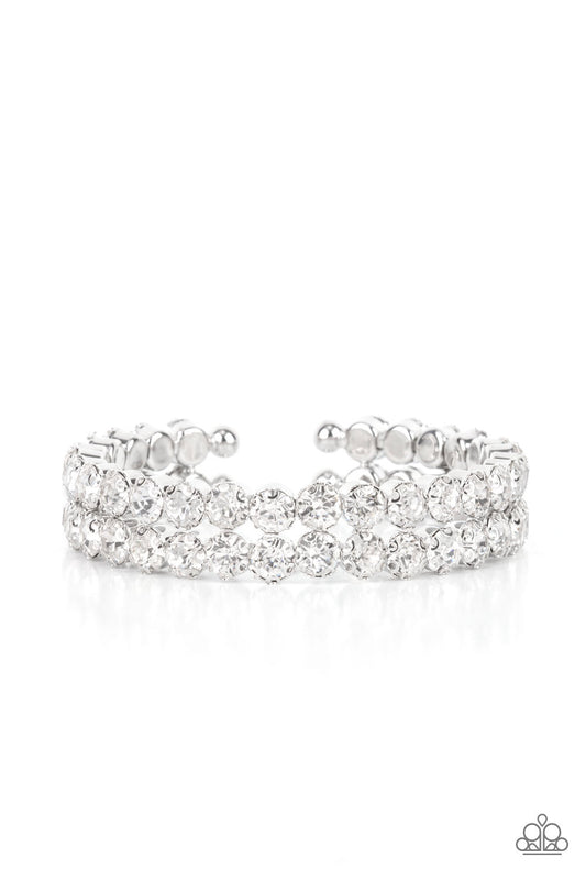 Megawatt Majesty - White - Paparazzi Bracelet (December 2021 LOP)