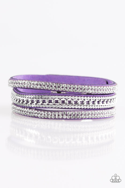 Unstoppable - Purple Snap Bracelet