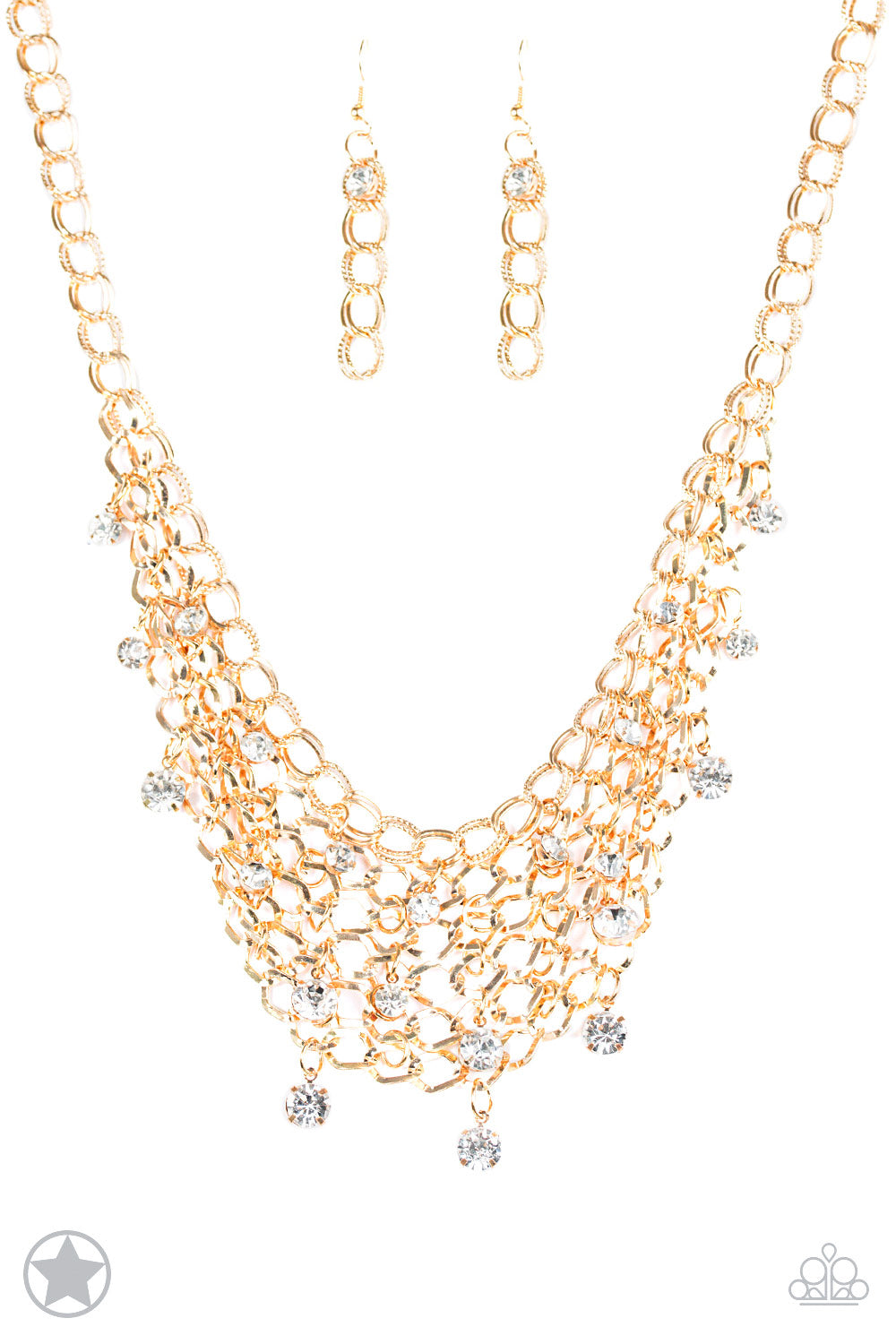 Fishing for Compliments - Gold - Paparazzi Necklace