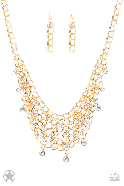 Fishing for Compliments - Gold - Paparazzi Necklace