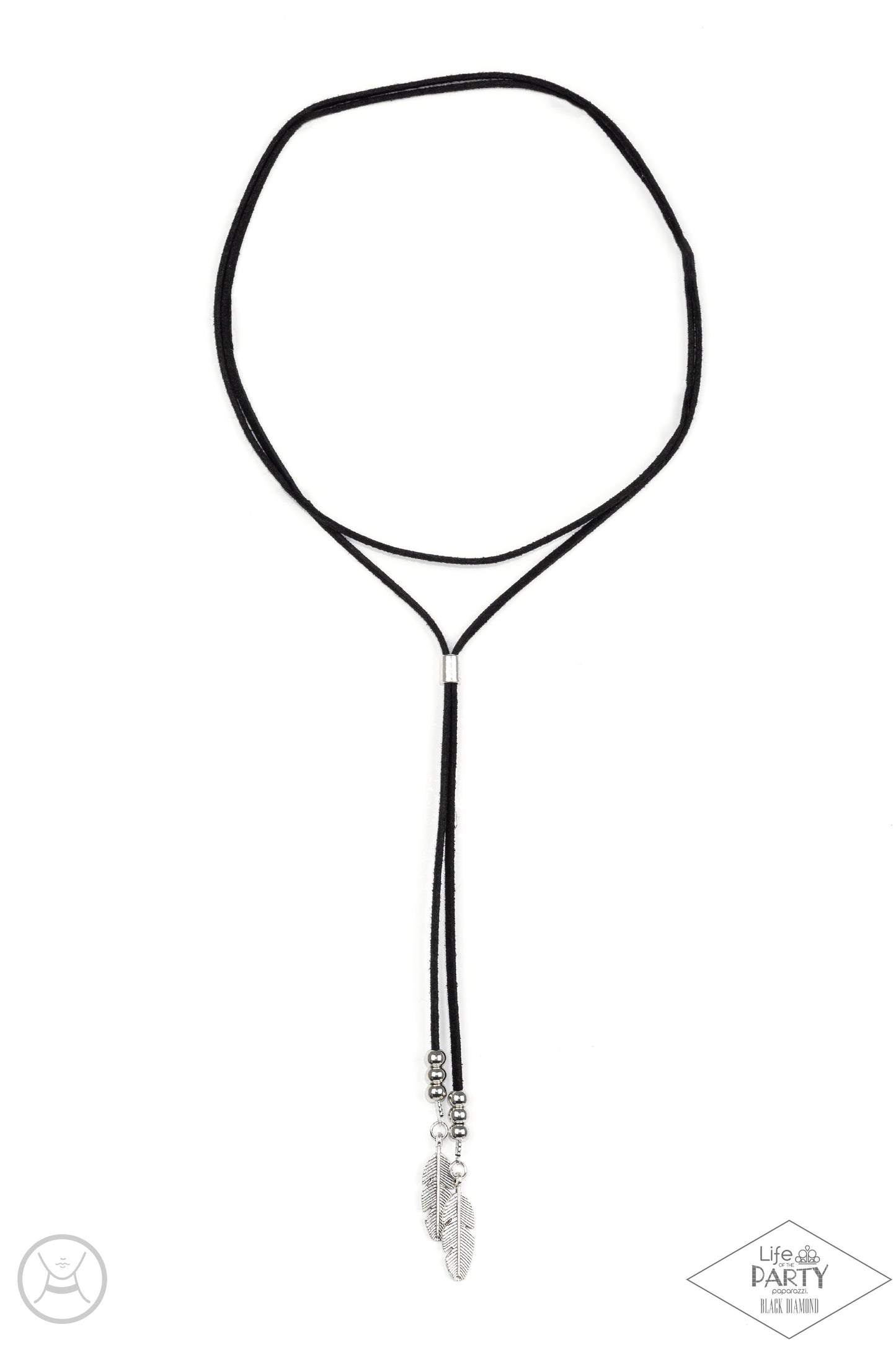 Lost On The Wind - Black - Paparazzi Necklace (2023 Black Diamond LOP)