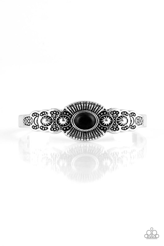 Wide Open Mesas - Black - Paparazzi Bracelet