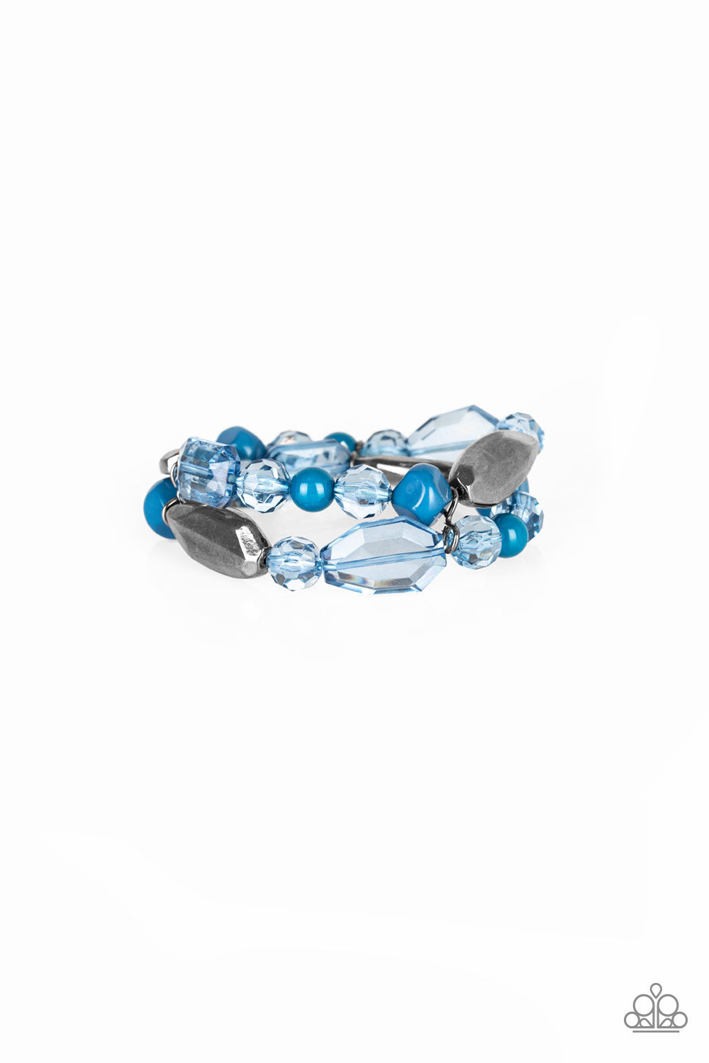 Rockin Rock Candy - Blue - Paparazzi Bracelet