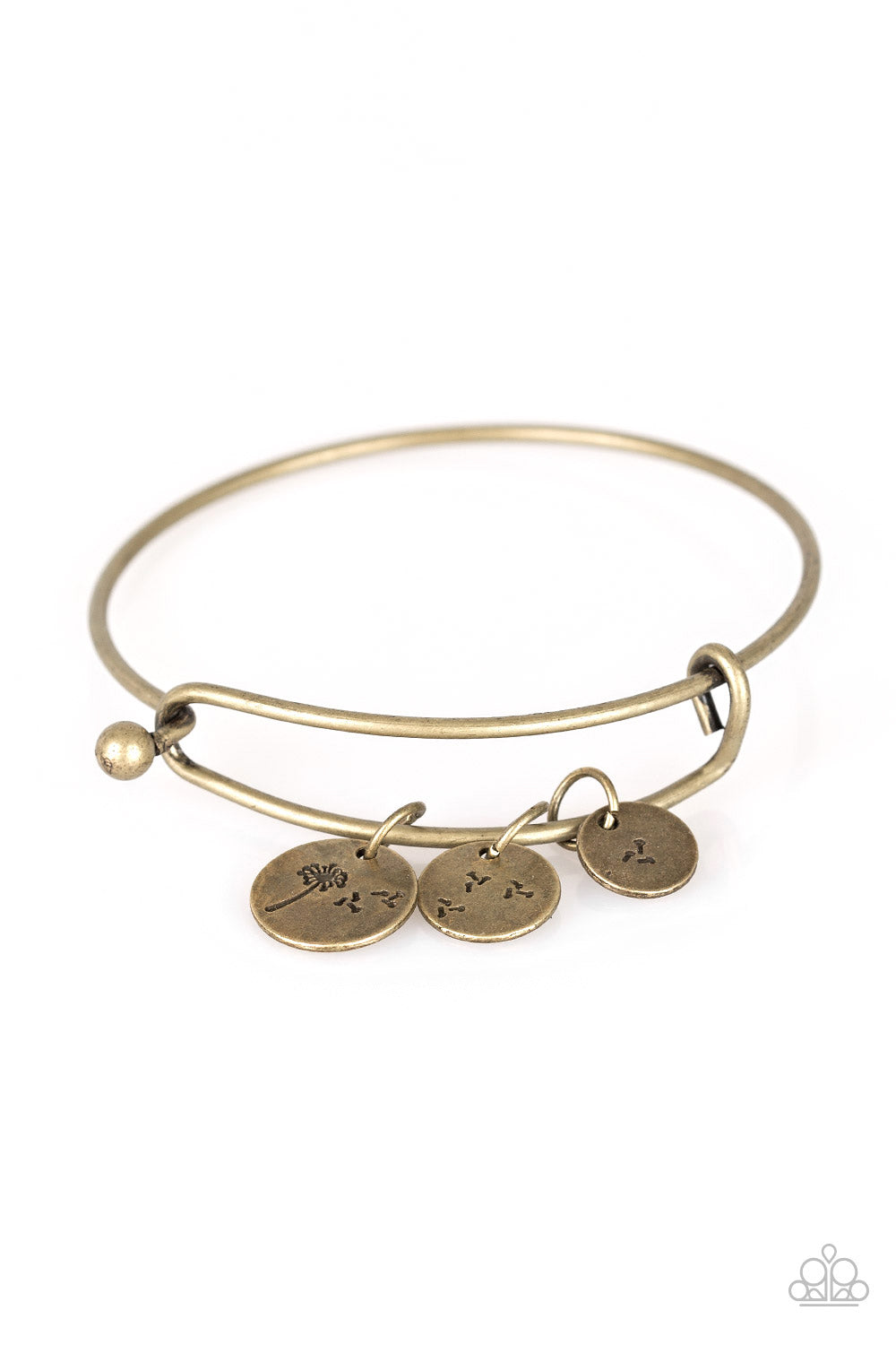 Dreamy Dandelions - Brass - Paparazzi Bracelet