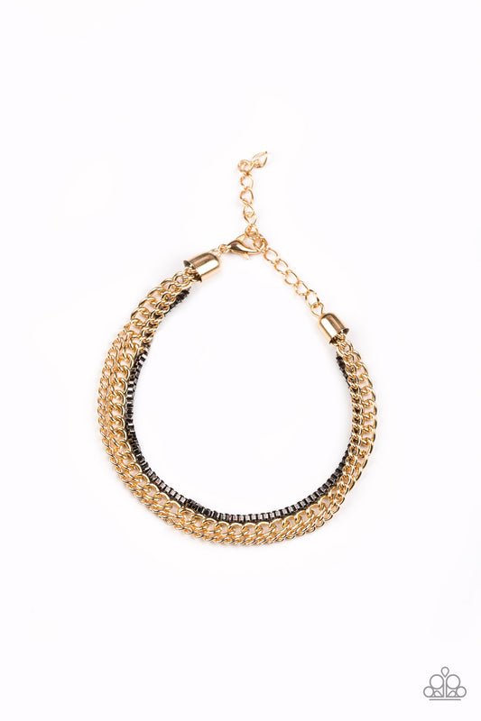 Industrial Icon - Gold Adjustable Clasp Bracelet