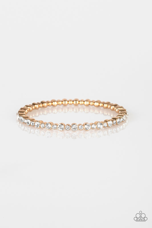 Seven Figure Fabulous - Gold - Paparazzi Bracelet
