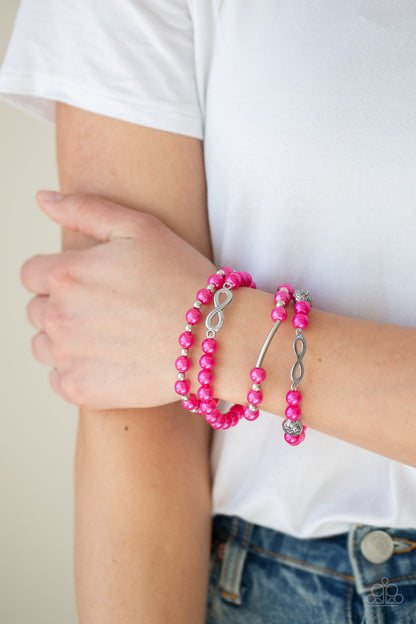Limitless Luxury - Pink Infinity - Paparazzi Bracelet
