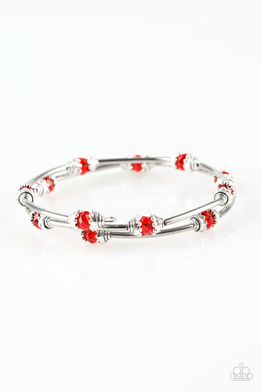 Into Infinity - Red - Paparazzi Bracelet