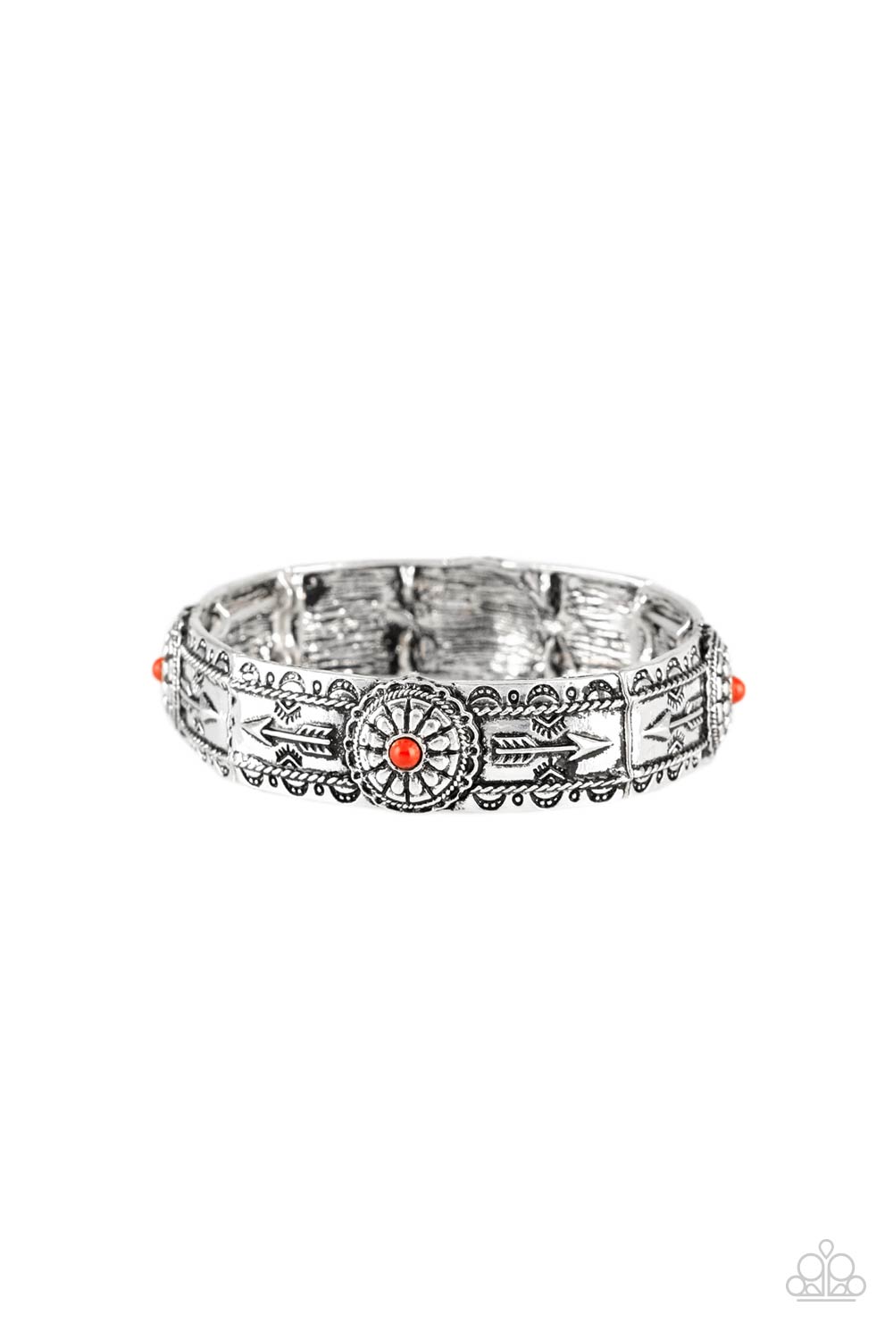 Southern Borders - Red - Paparazzi Bracelet