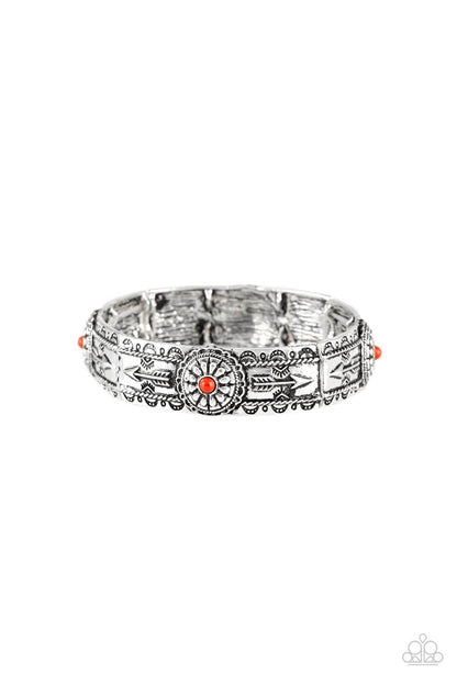 Southern Borders - Red - Paparazzi Bracelet