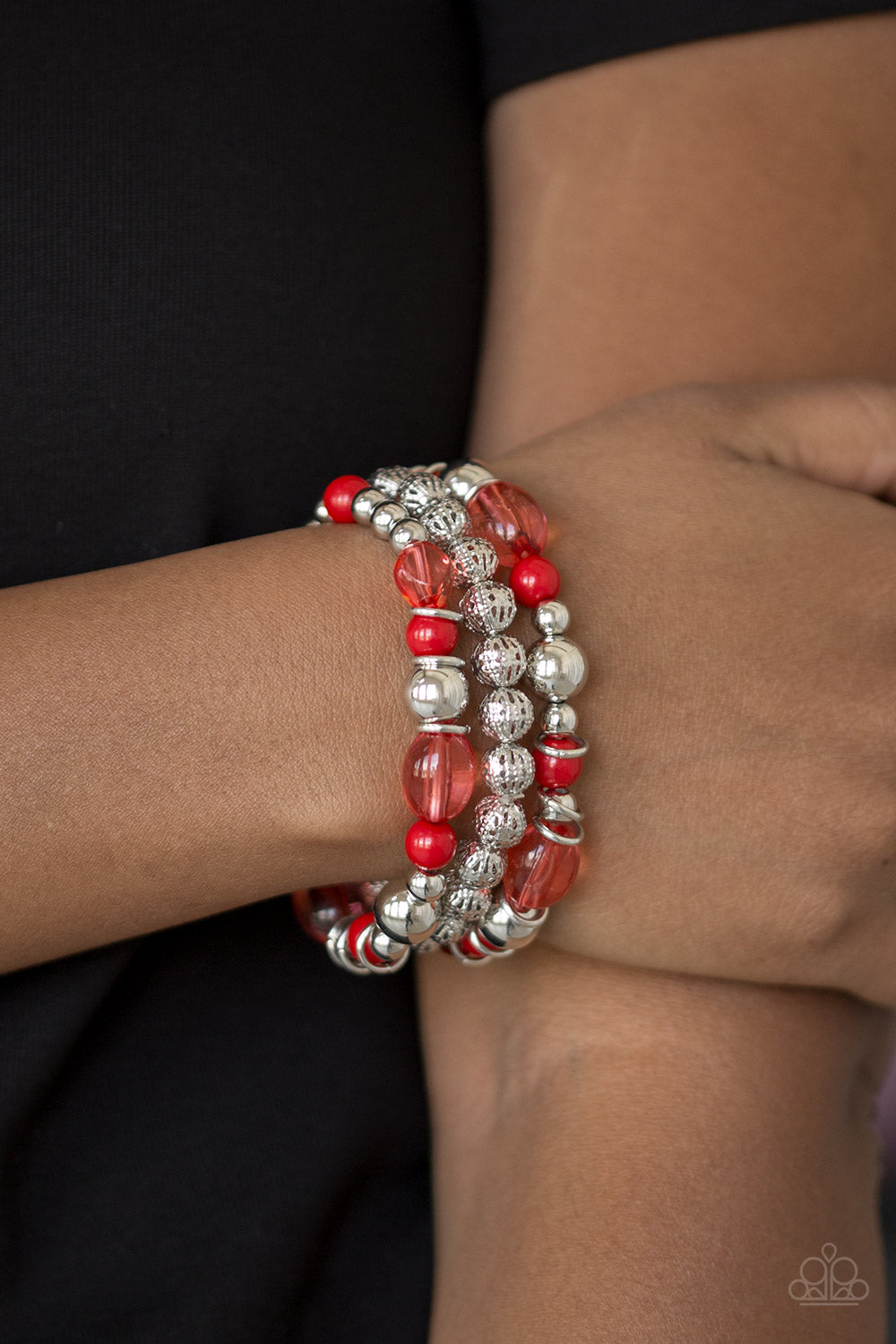 Malibu Marina - Red - Paparazzi Bracelet
