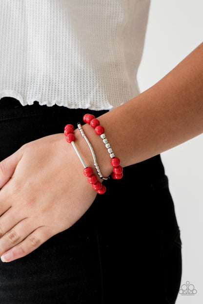 New Adventures - Red - Paparazzi Bracelet