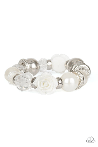Here I Am - White - Paparazzi Bracelet