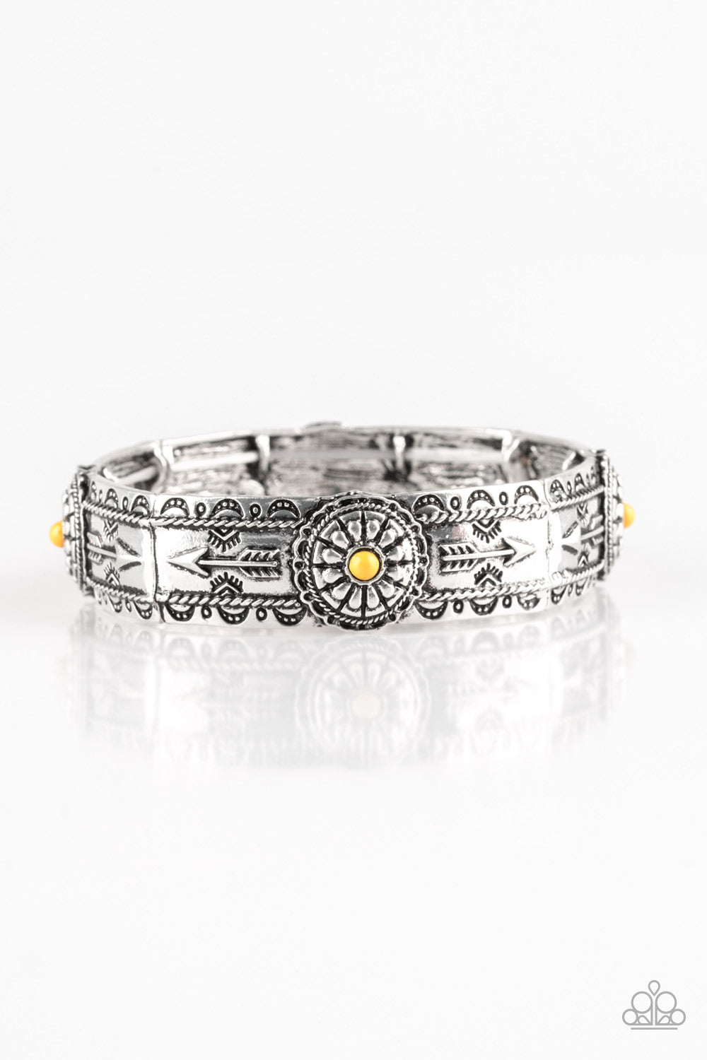 Southern Borders - Yellow - Paparazzi Bracelet