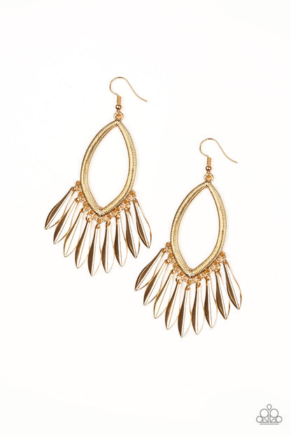 My Flair Lady - Gold Fish Hook Earrings