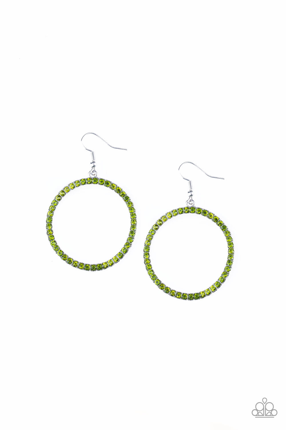 Stoppin Traffic - Green Fish Hook Earrings