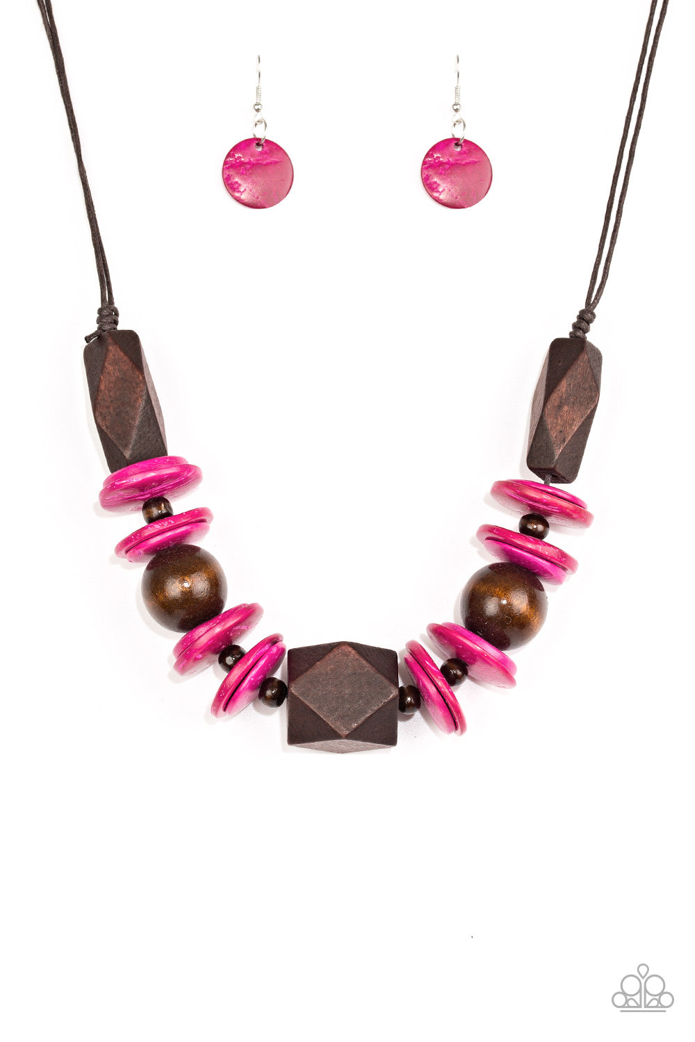Pacific Paradise - Pink - Paparazzi Necklace