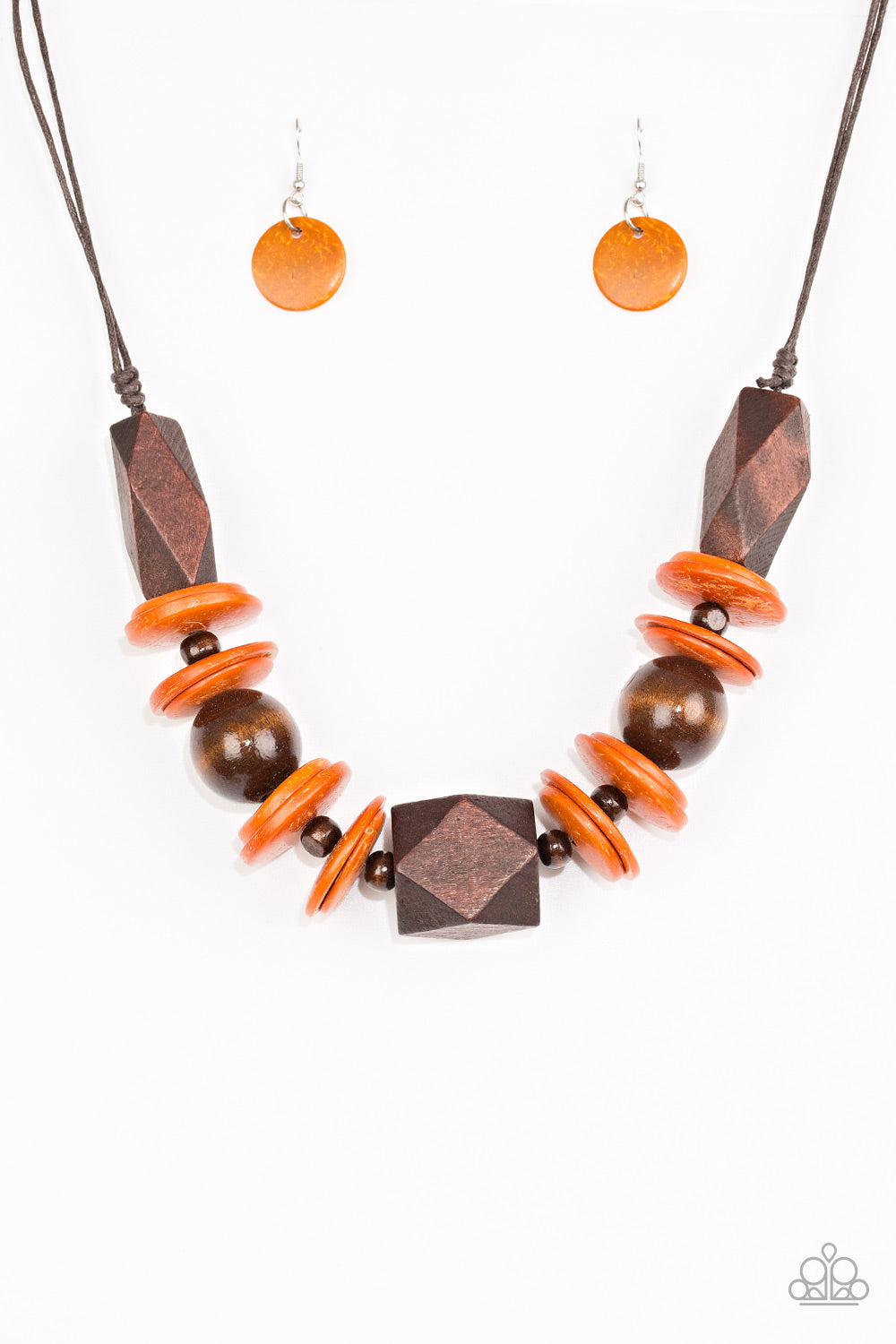 Pacific Paradise - Orange - Paparazzi  Necklace