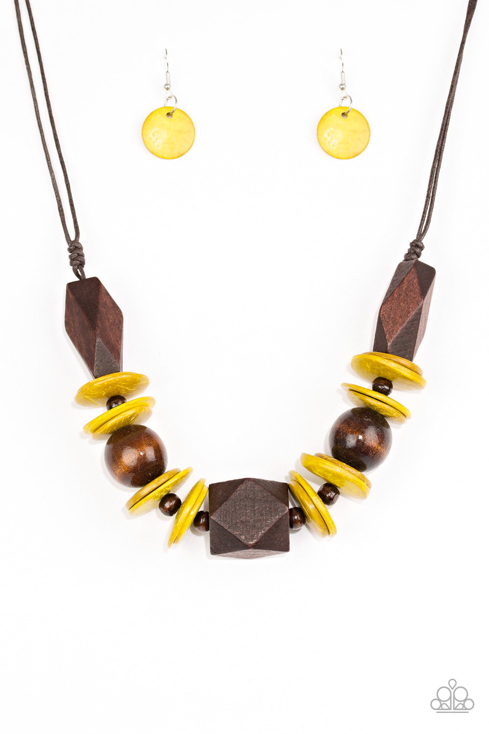 Pacific Paradise - Yellow - Paparazzi Necklace