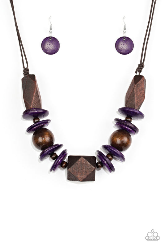 Pacific Paradise - Purple - Paparazzi Necklace