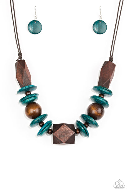 Pacific Paradise - Blue - Paparazzi Necklace