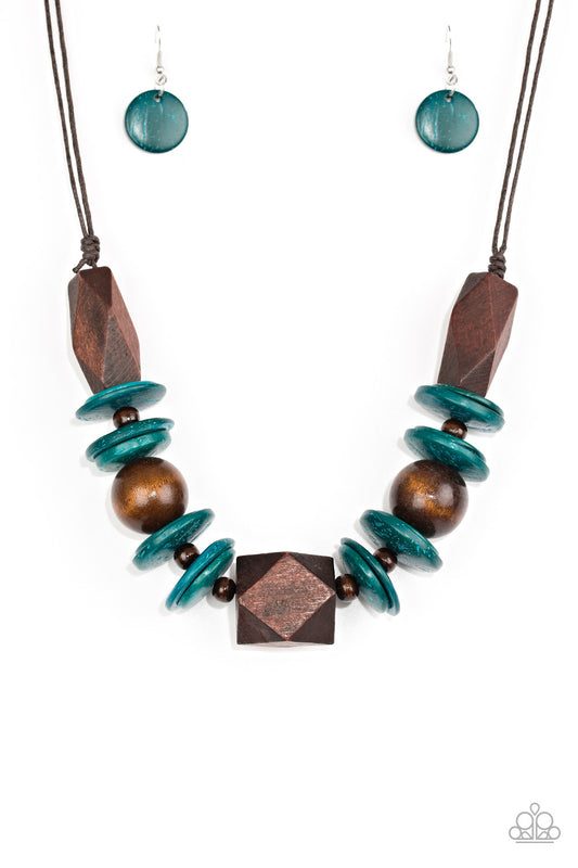 Pacific Paradise - Blue - Paparazzi Necklace