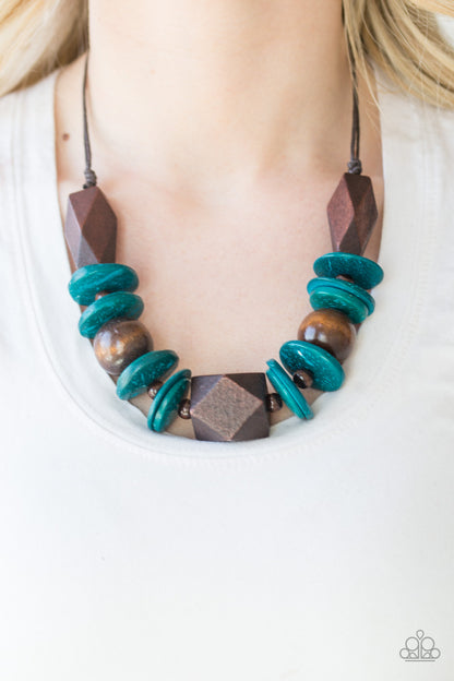 Pacific Paradise - Blue - Paparazzi Necklace
